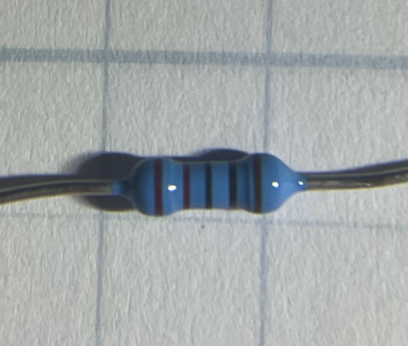 5 band resistor example